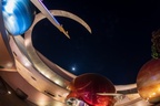 Mission Space at night