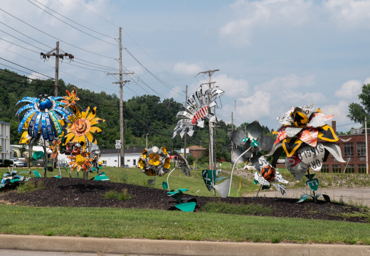 Highway department flowers in Kerrtown