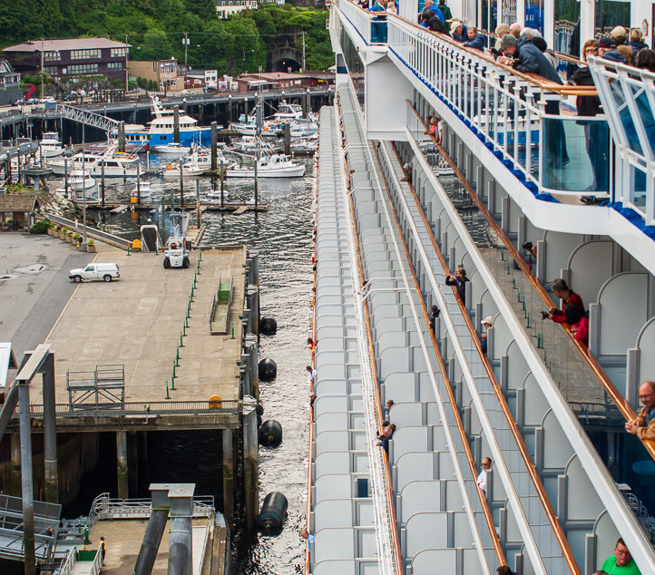 docking in Ketchikan