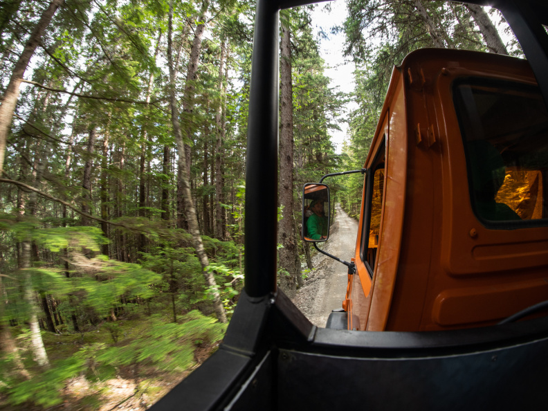 traveling to zipline location