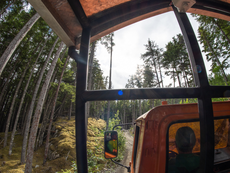 traveling to zipline location