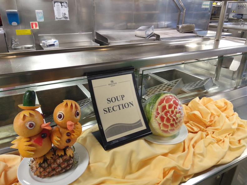 Tour of ship's galley