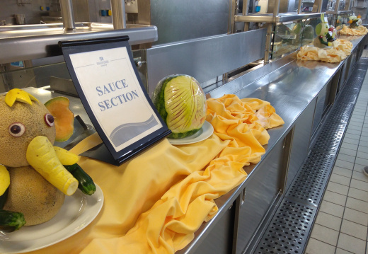 Tour of ship's galley