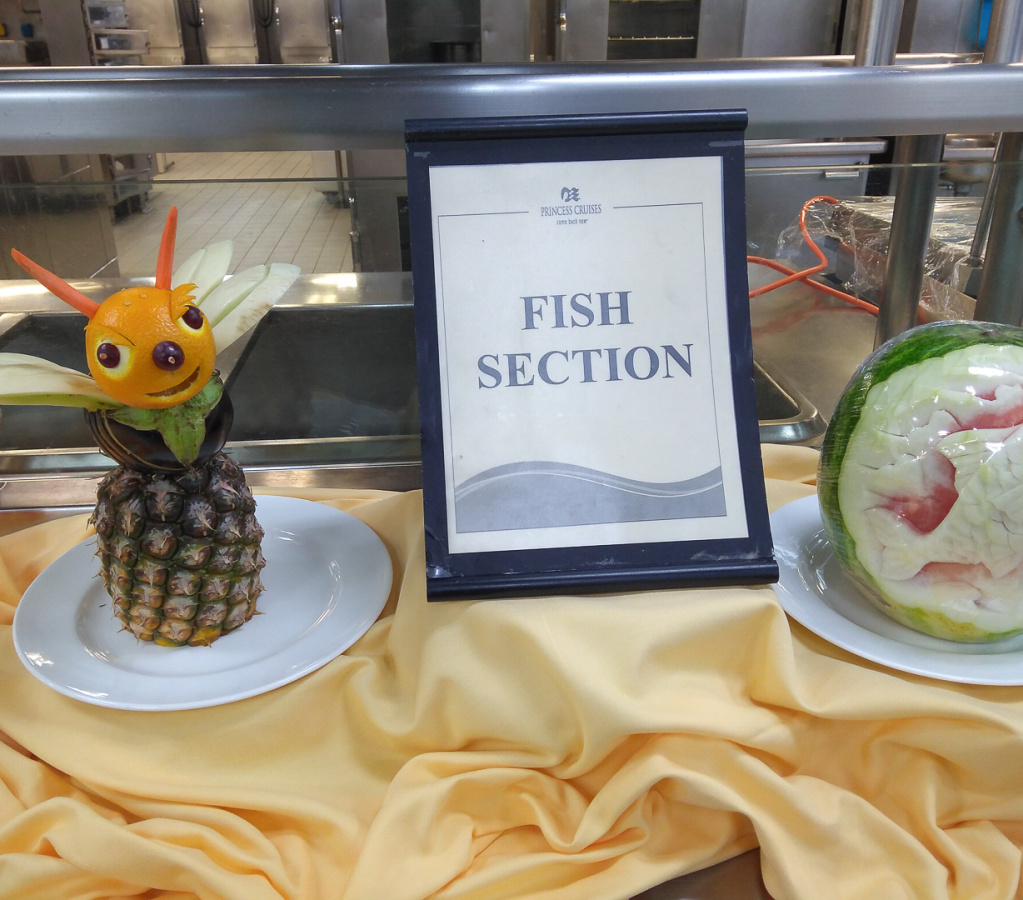 Tour of ship's galley