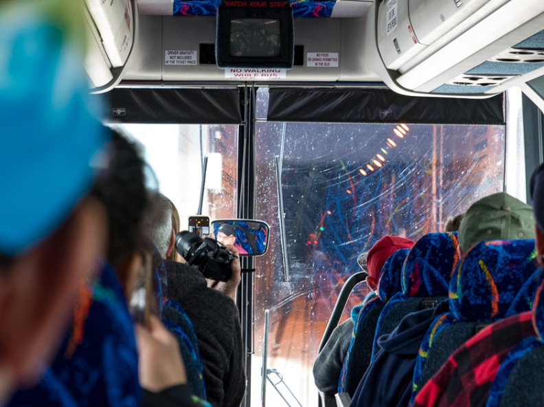 About to enter Anton Anderson Memorial Tunnel