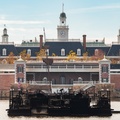 American pavilion from across lagoon