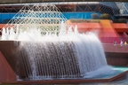 Upside-down waterfall at Imagination Pavilion
