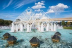 Jellyfish fountains at Imagination Pavilion