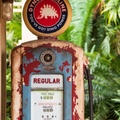 Gas pump outside gift shop