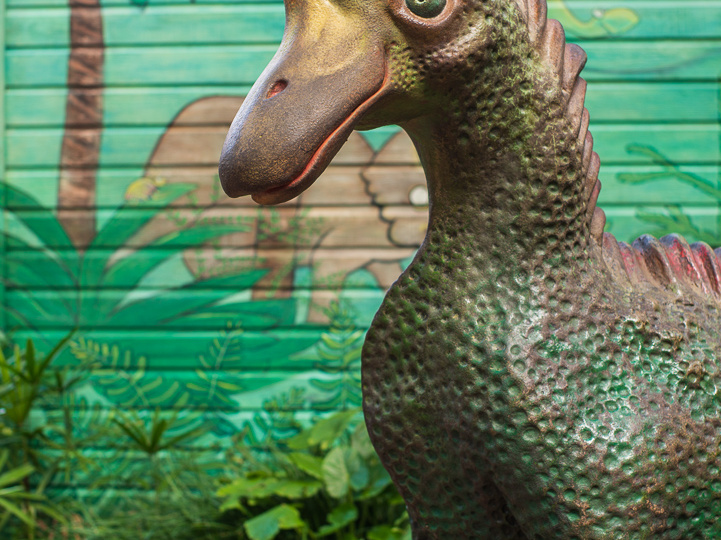 Dinosaur outside gift shop
