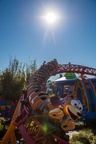 Slinky Dog and sun