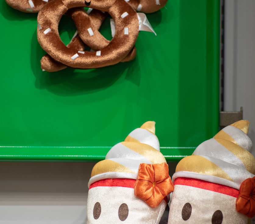 Plush Mickey pretzel and Dole Whips