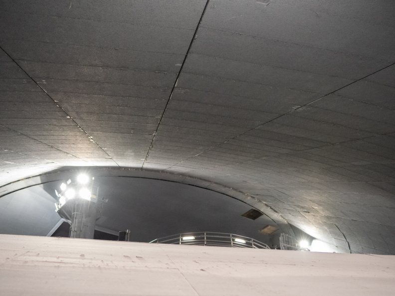 Space Mountain lights-on from PeopleMover