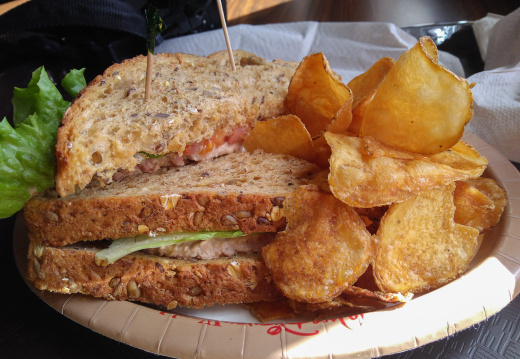 Tuna sandwich from Columbia Harbour House