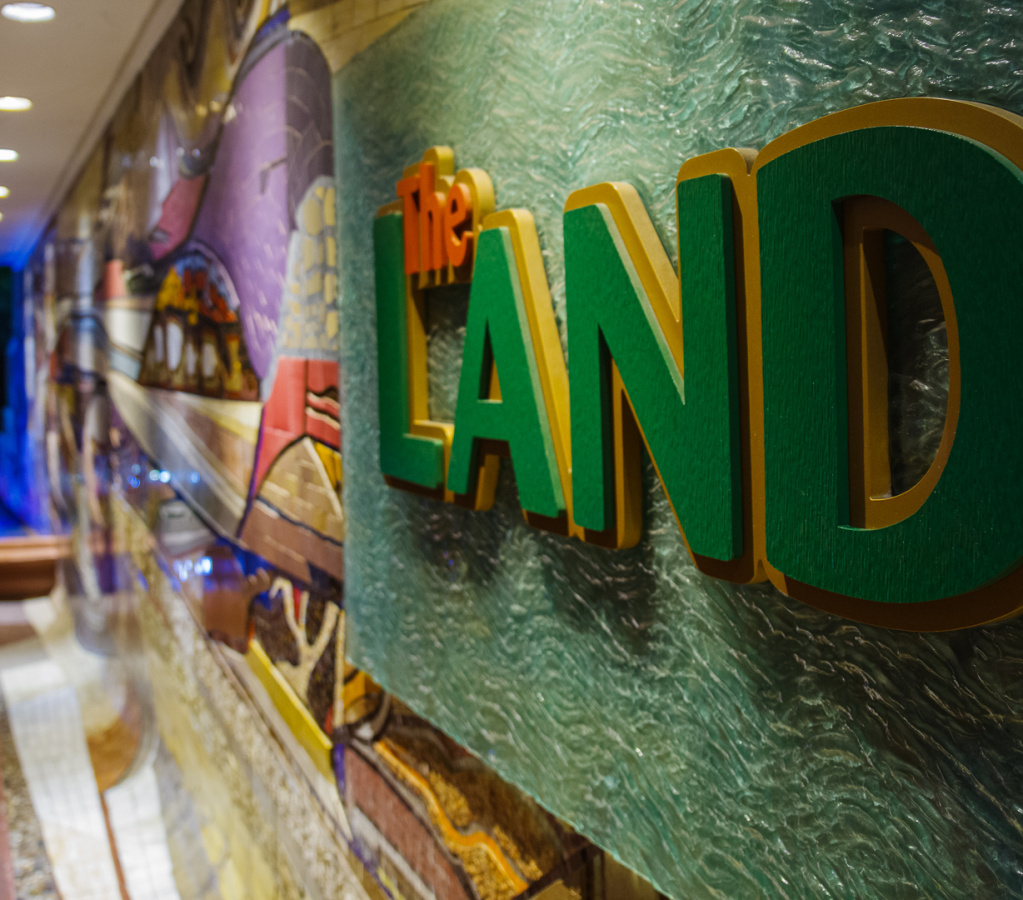 The Land sign