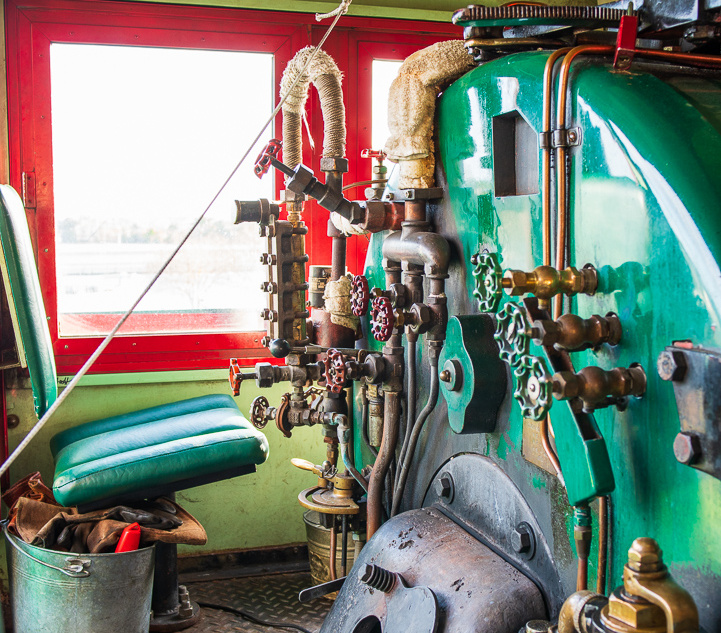 Roger E Broggie train in Main Street station