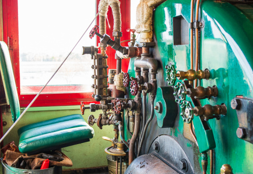 Roger E Broggie train in Main Street station