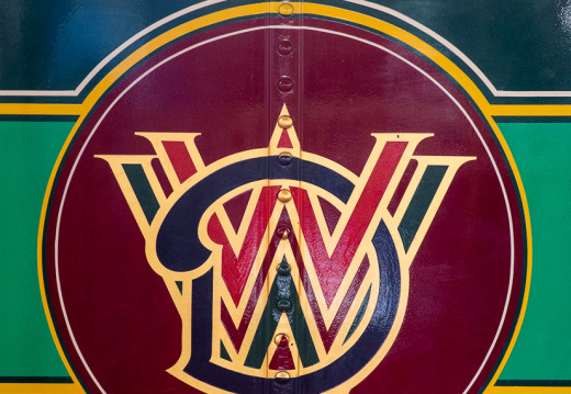 Roger E Broggie train in Main Street station