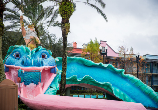 King Triton waterslide at Port Orleans