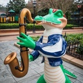 Alligator jazz band at Port Orleans