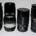 Size comparison of various 200mm lenses