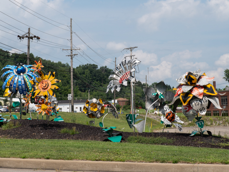 Highway department flowers in Kerrtown