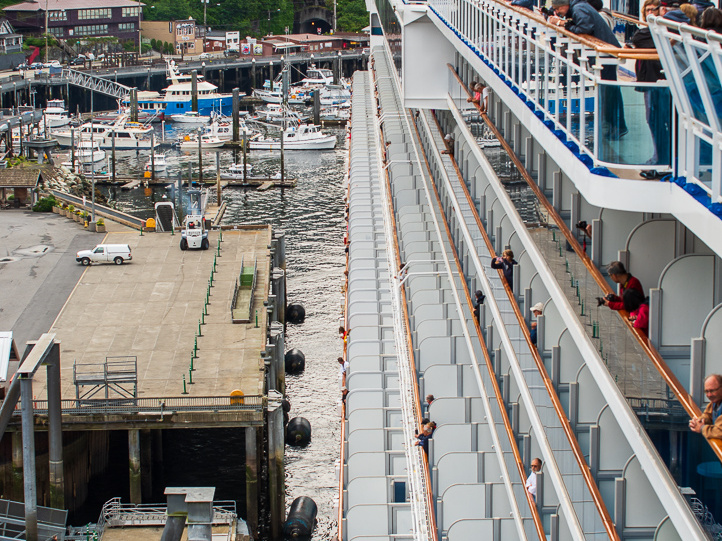 docking in Ketchikan