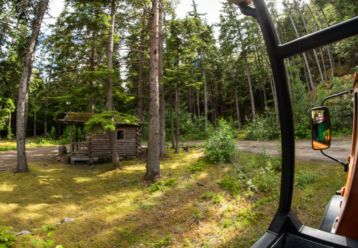 traveling to zipline location