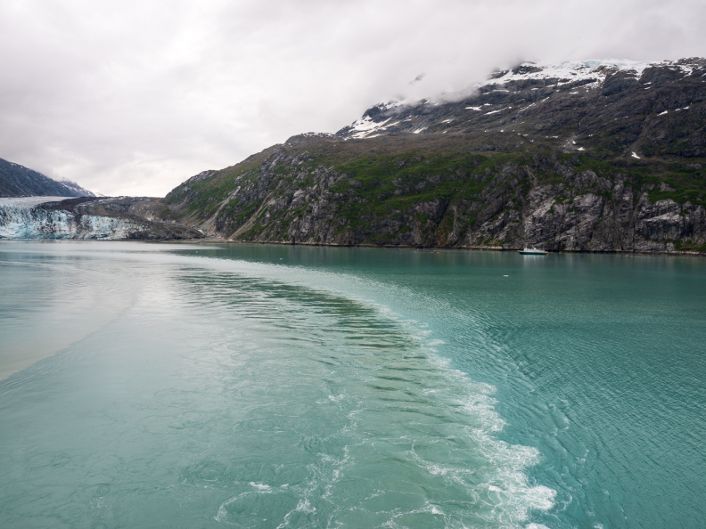 leaving John Hopkins Glacier