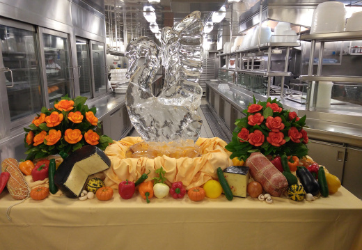 Tour of ship's galley
