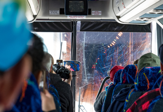 About to enter Anton Anderson Memorial Tunnel