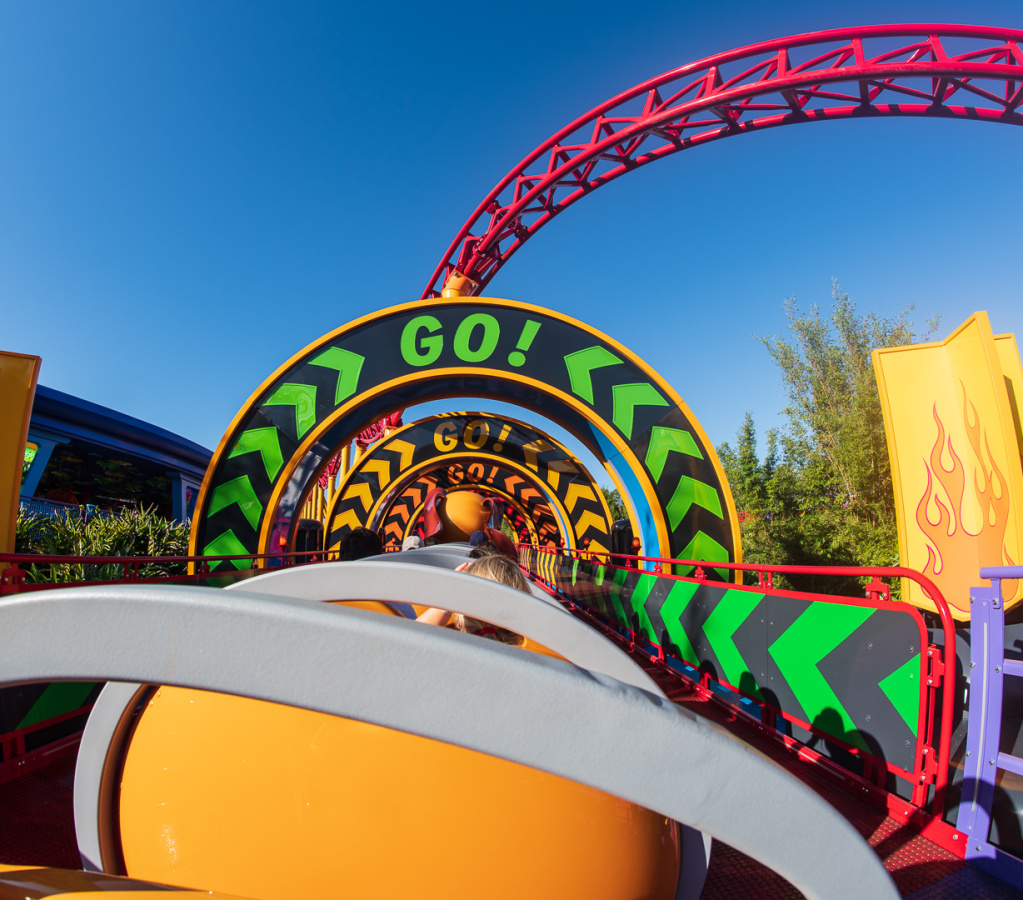 First ride on Slinky Dog Dash
