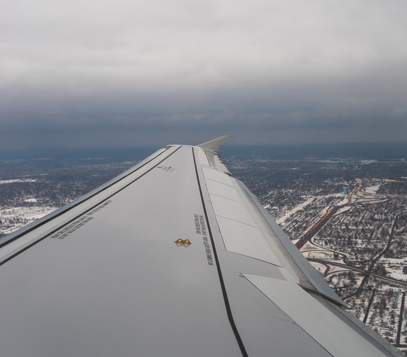Taking off from Buffalo