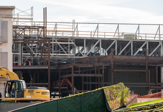 Construction of Ratatouille ride