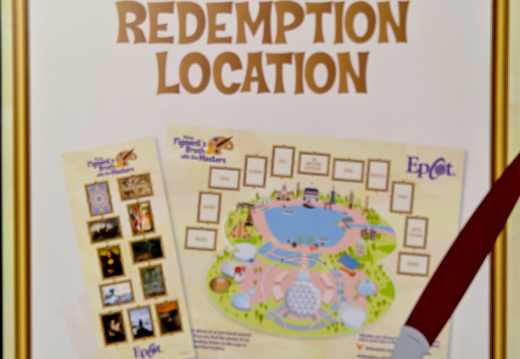 Figment's Brush with the Masters sign