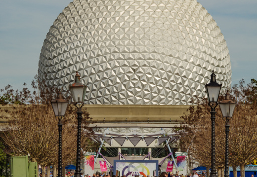Spaceship Earth from lagoon