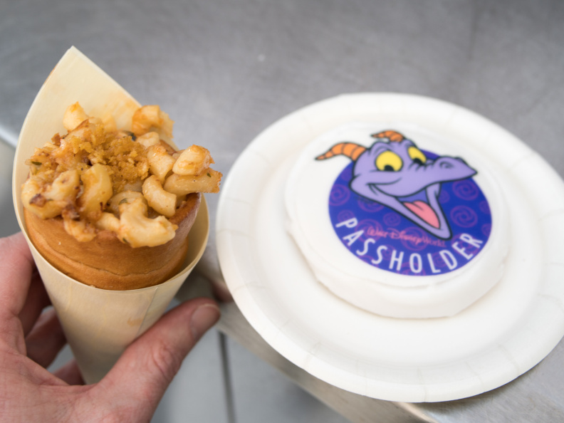 Lobster Bacon Macaroni & Cheese served in a Warm Bread Cone and 