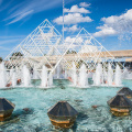 Jellyfish fountains at Imagination Pavilion