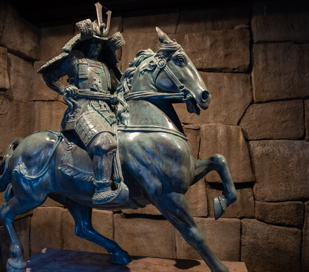 Samurai on horseback in Japan pavilion