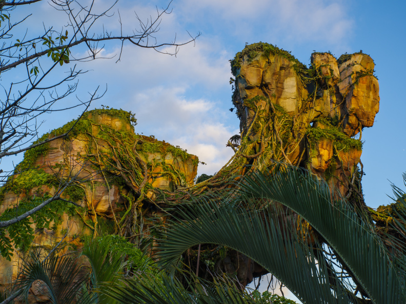 Floating mountains from Flight of Passage queue