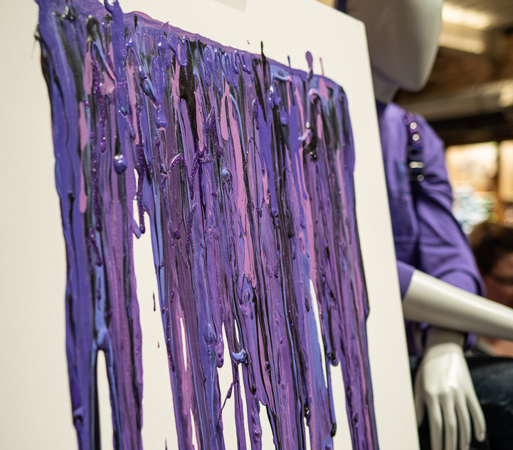 Purple decor in World of Disney