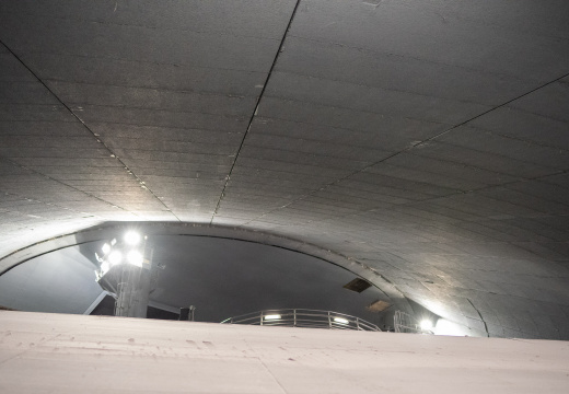 Space Mountain lights-on from PeopleMover