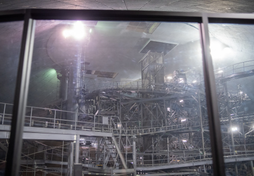 Space Mountain lights-on from PeopleMover