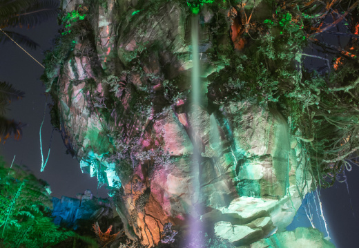 Pandora at night, yellow filter