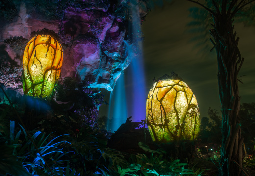 Pandora at night, yellow filter