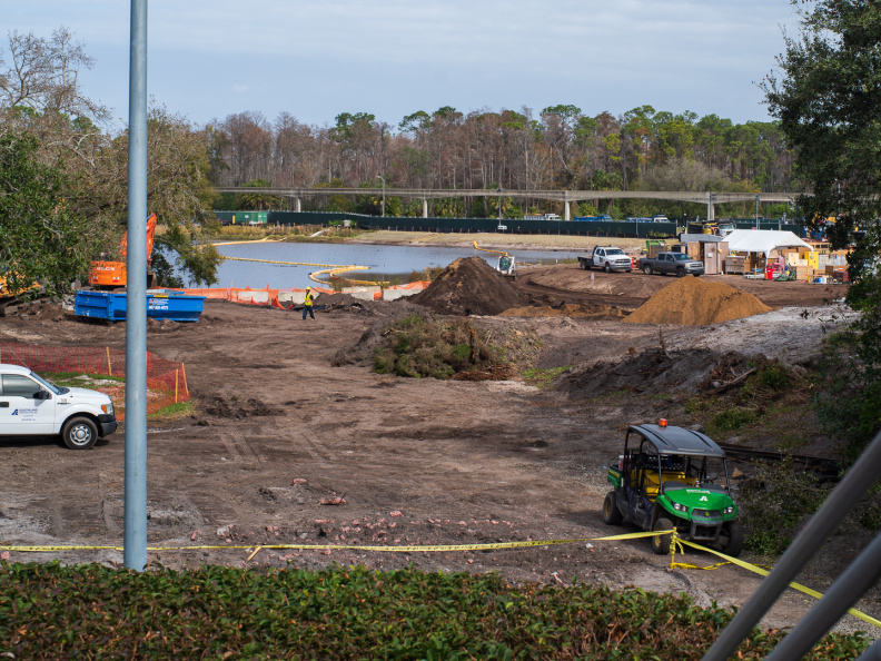 Tron coaster construction from PeopleMover
