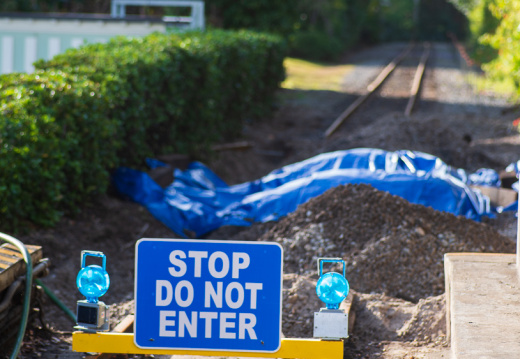 Roger E Broggie train in Main Street station