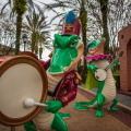 Alligator jazz band at Port Orleans